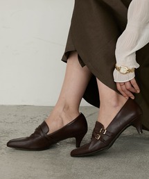 Cherir Mignon（シェリルミニョン）の「【Cherir Mignon】ポインテッドトゥベルトデザインローファーパンプス（パンプス）」