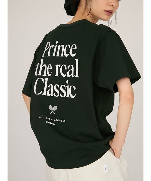 emmi（エミ）の「【prince|emmi】グラフィックTシャツ（Tシャツ/カットソー・レディース・ホワイト/グリーン・F）」の3枚目の写真