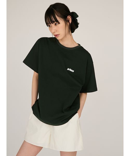 emmi（エミ）の「【prince|emmi】グラフィックTシャツ（Tシャツ/カットソー・レディース・ホワイト/グリーン・F）」の6枚目の写真