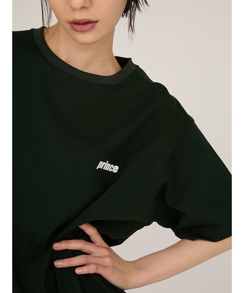 emmi（エミ）の「【prince|emmi】グラフィックTシャツ（Tシャツ/カットソー・レディース・ホワイト/グリーン・F）」の9枚目の写真