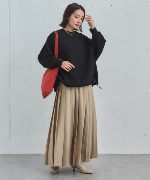 Doux archives（ドゥアルシーヴ）の「ドロストオーバープルオーバー（Tシャツ/カットソー・レディース・オフホワイト/グレイッシュベージュ/ブラック/グレー・38）」の9枚目の写真