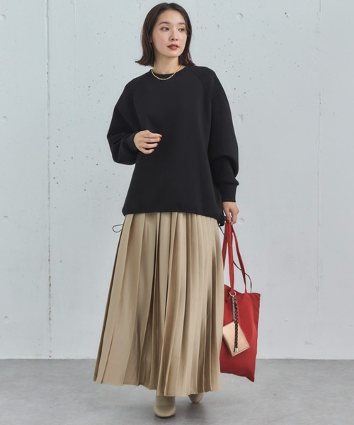 Doux archives（ドゥアルシーヴ）の「ドロストオーバープルオーバー（Tシャツ/カットソー・レディース・オフホワイト/グレイッシュベージュ/ブラック/グレー・38）」の17枚目の写真