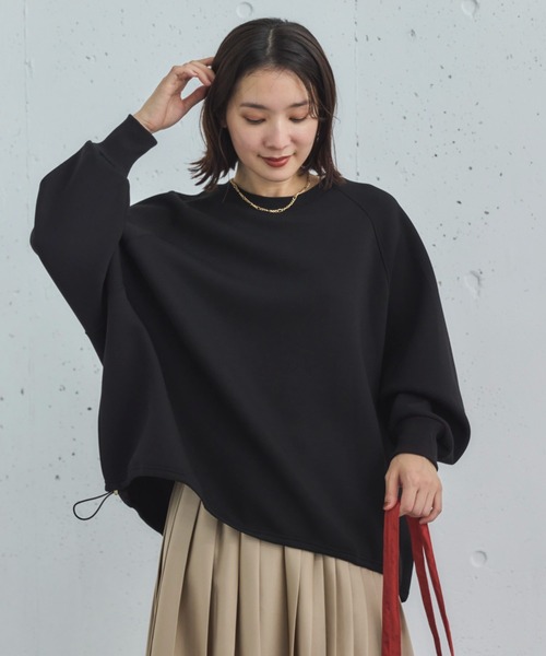 Doux archives（ドゥアルシーヴ）の「ドロストオーバープルオーバー（Tシャツ/カットソー・レディース・オフホワイト/グレイッシュベージュ/ブラック/グレー・38）」の18枚目の写真