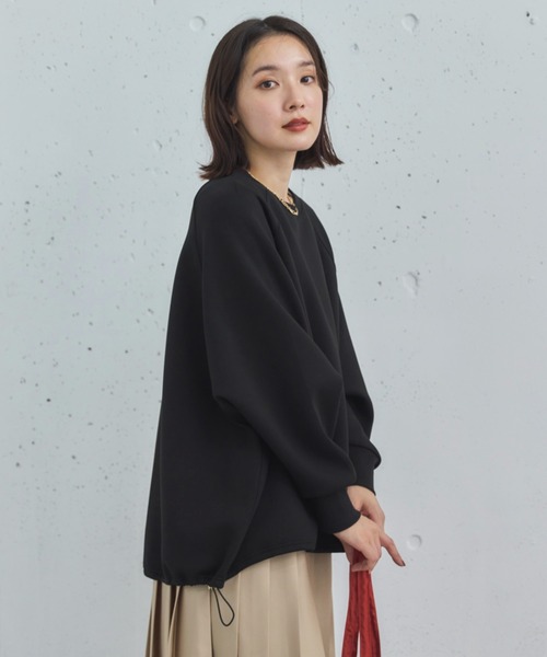 Doux archives（ドゥアルシーヴ）の「ドロストオーバープルオーバー（Tシャツ/カットソー・レディース・オフホワイト/グレイッシュベージュ/ブラック/グレー・38）」の22枚目の写真