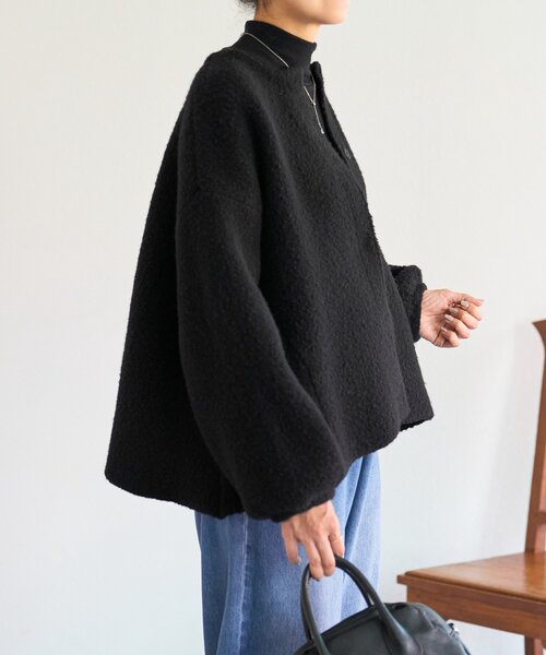 パフ袖ニットコート（カーディガン/ボレロ）｜BEARDSLEY（ビアズリー