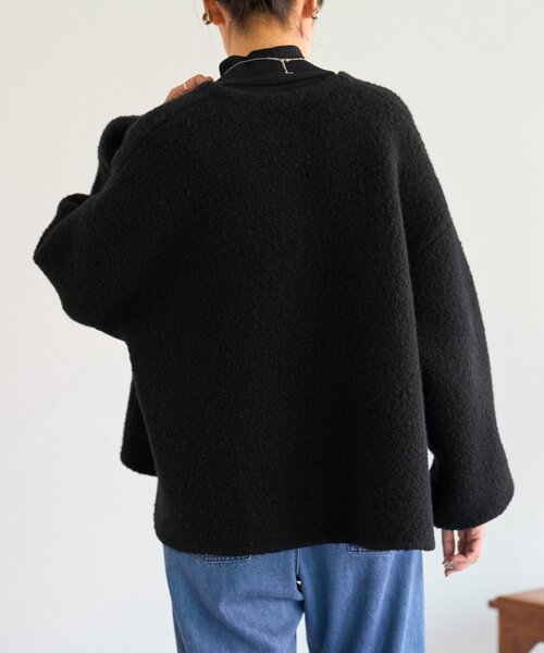 セール】パフ袖ニットコート（カーディガン/ボレロ）｜BEARDSLEY