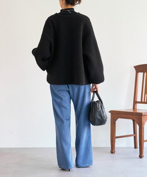 セール】パフ袖ニットコート（カーディガン/ボレロ）｜BEARDSLEY