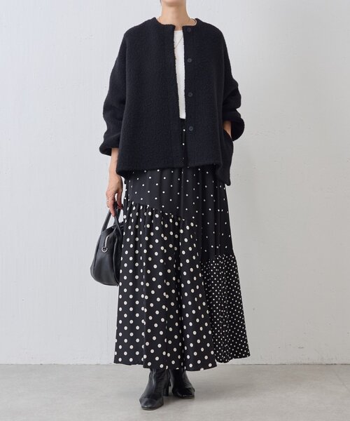 セール】パフ袖ニットコート（カーディガン/ボレロ）｜BEARDSLEY