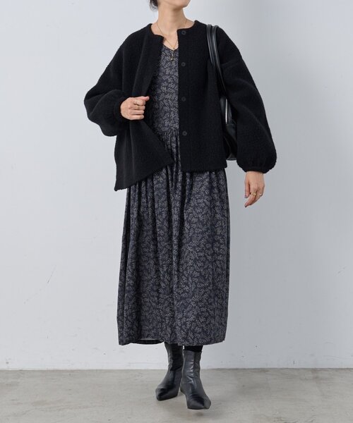 パフ袖ニットコート（カーディガン/ボレロ）｜BEARDSLEY（ビアズリー