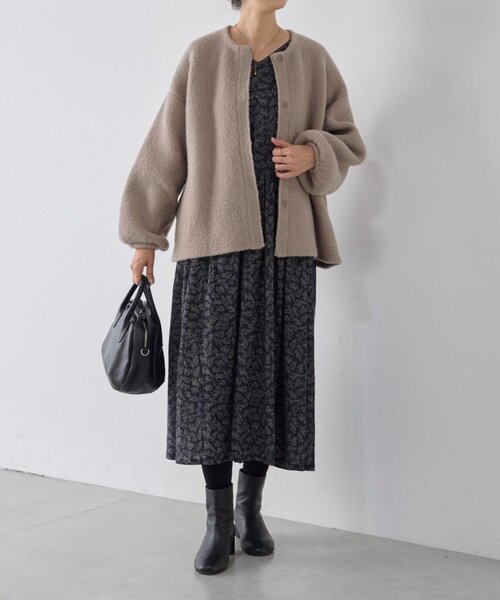 パフ袖ニットコート（カーディガン/ボレロ）｜BEARDSLEY（ビアズリー