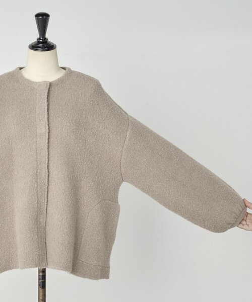 セール】パフ袖ニットコート（カーディガン/ボレロ）｜BEARDSLEY