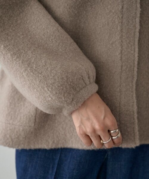 セール】パフ袖ニットコート（カーディガン/ボレロ）｜BEARDSLEY