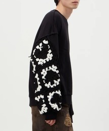DISCOVERED（ディスカバード）の「DISCOVERED PLAYCARD CROCHET SLEEVE SWEAT（スウェット）」