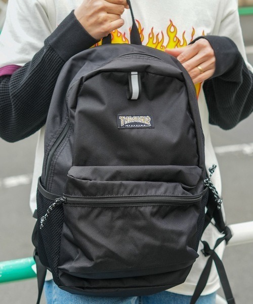 THRASHER(スラッシャー)の「【THRASHER/スラッシャー】BackPack Kids 16L バックパック 撥水加工 リフレクター ブランドロゴ(バックパック/リュック・メンズ・ブラック/ブラック系その他/ブラック×ホワイト・FREE)」の13枚目の写真