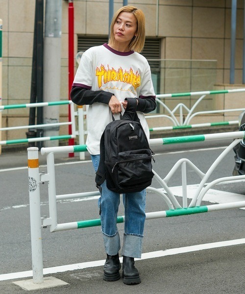 THRASHER(スラッシャー)の「【THRASHER/スラッシャー】BackPack Kids 16L バックパック 撥水加工 リフレクター ブランドロゴ(バックパック/リュック・メンズ・ブラック/ブラック系その他/ブラック×ホワイト・FREE)」の15枚目の写真