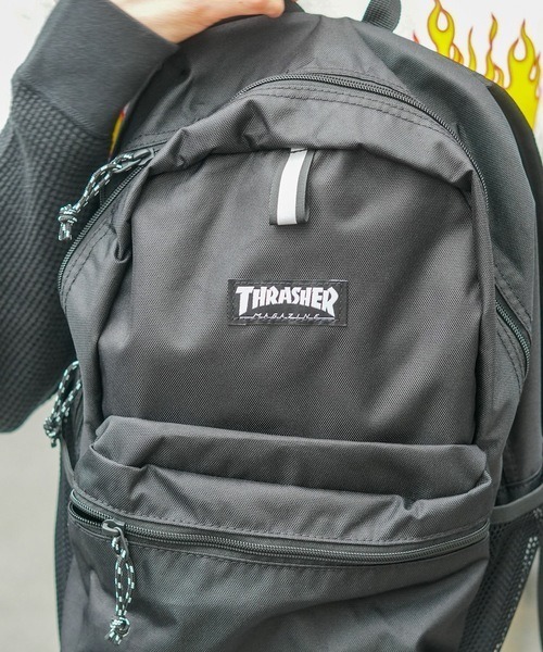 THRASHER(スラッシャー)の「【THRASHER/スラッシャー】BackPack Kids 16L バックパック 撥水加工 リフレクター ブランドロゴ(バックパック/リュック・メンズ・ブラック/ブラック系その他/ブラック×ホワイト・FREE)」の20枚目の写真