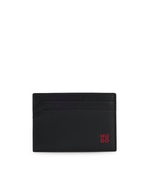 HUGO（ヒューゴ）の「レザー カードホルダー レッドフォイル スタックロゴ（カードケース）」