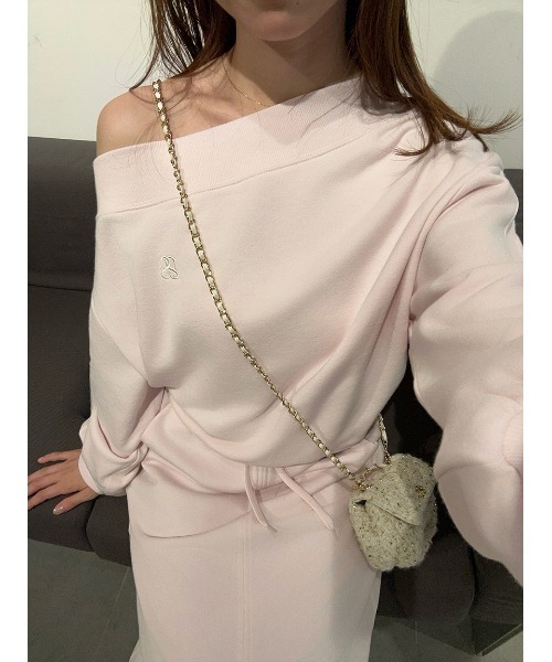 SNIDEL UVカットワンショルスウェットプルオーバー SNIDEL｜【WEB限定カラーあり】UVカットワンショルスウェット