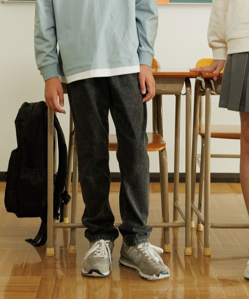 GLOBAL WORK（グローバルワーク）の「スゴラクストレッチスリムパンツ/575625（デニムパンツ・キッズ・ブルー/ブラック系9/ブラック系・130cm/140cm/150cm/160cm）」の4枚目の写真