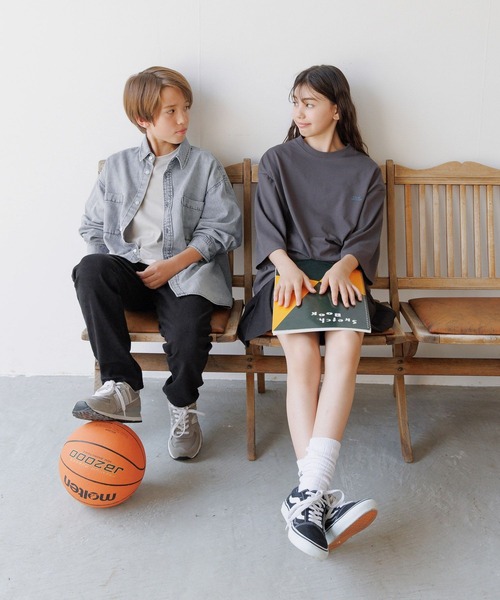 GLOBAL WORK（グローバルワーク）の「スゴラクストレッチスリムパンツ/575625（デニムパンツ・キッズ・ブルー/ブラック系9/ブラック系・130cm/140cm/150cm/160cm）」の10枚目の写真