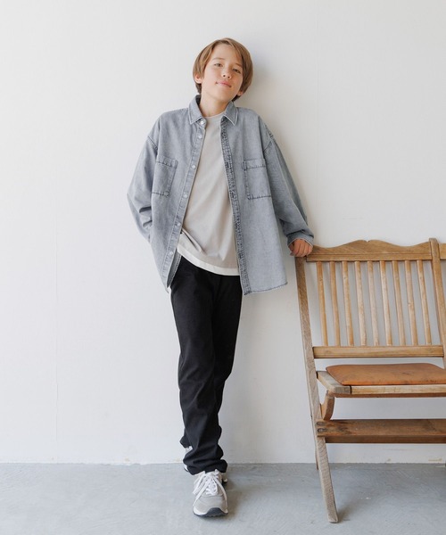 GLOBAL WORK（グローバルワーク）の「スゴラクストレッチスリムパンツ/575625（デニムパンツ・キッズ・ブルー/ブラック系9/ブラック系・130cm/140cm/150cm/160cm）」の13枚目の写真