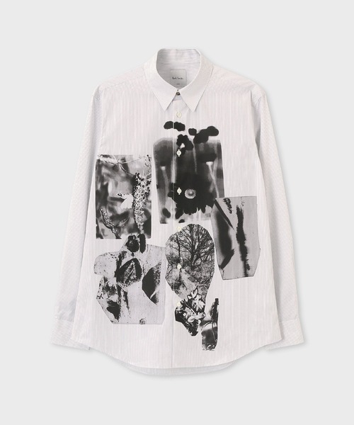 【希少デザイン】Paul Smith フリル デザイン シャツ M ホワイト 希少デザイン】Paul Smith フリル デザイン シャツ M ホワイト