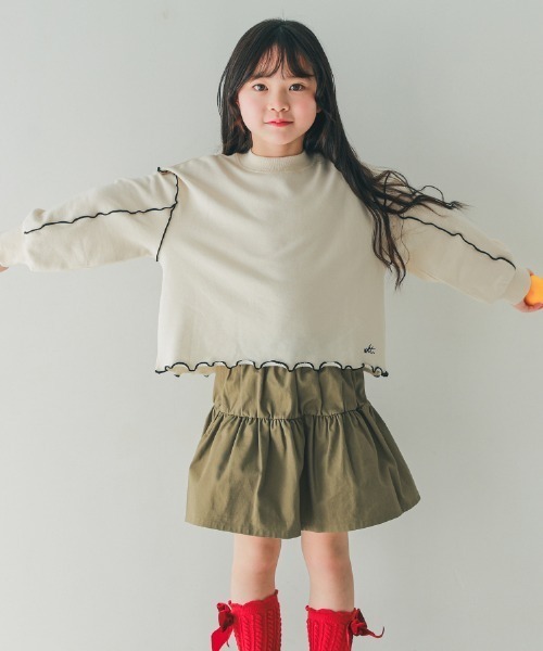 NHT（エヌエイチティー）の「NHT/エヌエイチティー メロー　トレーナー（スウェット・キッズ・ブラック/アイボリー/ラベンダー・160cm/150cm/140cm/130cm/120cm/110cm）」の3枚目の写真