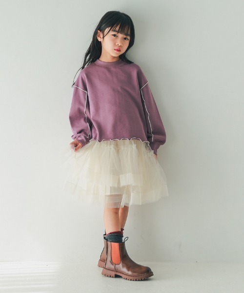 NHT（エヌエイチティー）の「NHT/エヌエイチティー メロー　トレーナー（スウェット・キッズ・ブラック/アイボリー/ラベンダー・160cm/150cm/140cm/130cm/120cm/110cm）」の8枚目の写真