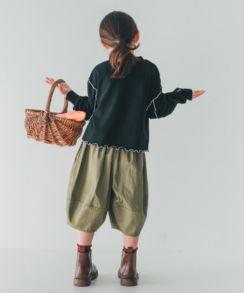 NHT（エヌエイチティー）の「NHT/エヌエイチティー メロー　トレーナー（スウェット・キッズ・ブラック/アイボリー/ラベンダー・160cm/150cm/140cm/130cm/120cm/110cm）」の11枚目の写真