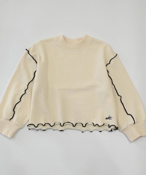 NHT（エヌエイチティー）の「NHT/エヌエイチティー メロー　トレーナー（スウェット・キッズ・ブラック/アイボリー/ラベンダー・160cm/150cm/140cm/130cm/120cm/110cm）」の15枚目の写真