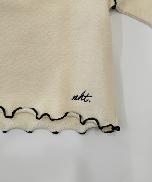NHT（エヌエイチティー）の「NHT/エヌエイチティー メロー　トレーナー（スウェット・キッズ・ブラック/アイボリー/ラベンダー・160cm/150cm/140cm/130cm/120cm/110cm）」の17枚目の写真