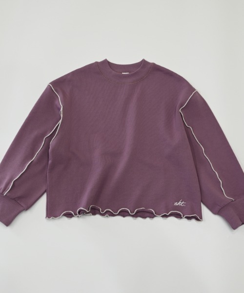 NHT（エヌエイチティー）の「NHT/エヌエイチティー メロー　トレーナー（スウェット・キッズ・ブラック/アイボリー/ラベンダー・160cm/150cm/140cm/130cm/120cm/110cm）」の18枚目の写真