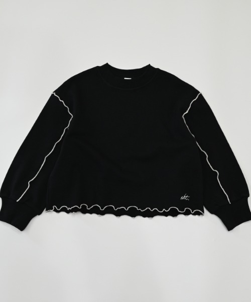 NHT（エヌエイチティー）の「NHT/エヌエイチティー メロー　トレーナー（スウェット・キッズ・ブラック/アイボリー/ラベンダー・160cm/150cm/140cm/130cm/120cm/110cm）」の21枚目の写真