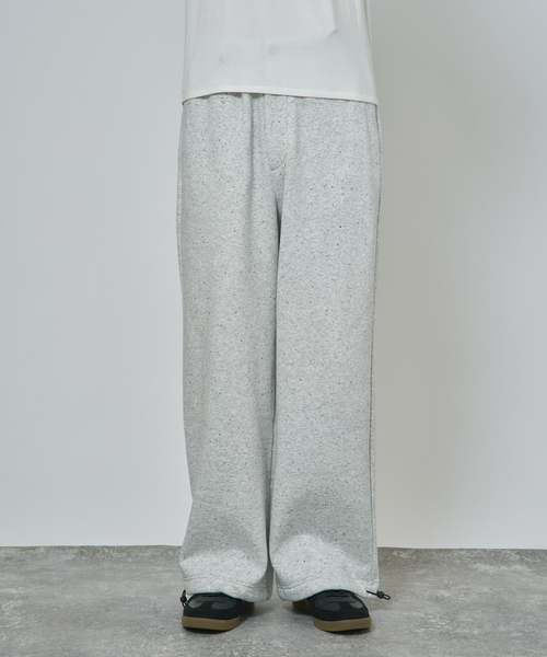 B.C STOCK（ベーセーストック）の「【Deux Allures/ドゥ アリュール】ウラキモウネップ ワイドスウェットパンツ（スウェットパンツ・メンズ・ライトグレー/アイボリー/チャコールグレー・FREE）」の4枚目の写真