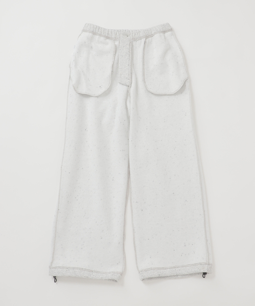 B.C STOCK（ベーセーストック）の「【Deux Allures/ドゥ アリュール】ウラキモウネップ ワイドスウェットパンツ（スウェットパンツ・メンズ・ライトグレー/アイボリー/チャコールグレー・FREE）」の21枚目の写真