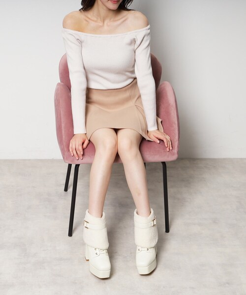 ESPERANZA（エスペランサ）の「【ラク盛り／ショートブーツ】リピーター続出／脚長美脚 チェンジアップ3WAYボアショートブーツ（ブーツ・レディース・ブラウン系1/ブラック系/ホワイト・S/M/L/LL）」の10枚目の写真