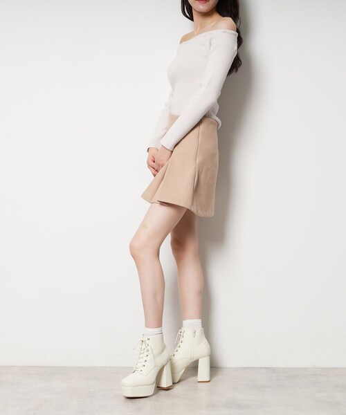 ESPERANZA（エスペランサ）の「【ラク盛り／ショートブーツ】リピーター続出／脚長美脚 チェンジアップ3WAYボアショートブーツ（ブーツ・レディース・ブラウン系1/ブラック系/ホワイト・S/M/L/LL）」の11枚目の写真