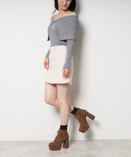 ESPERANZA（エスペランサ）の「【ラク盛り／ショートブーツ】リピーター続出／脚長美脚 チェンジアップ3WAYボアショートブーツ（ブーツ・レディース・ブラウン系1/ブラック系/ホワイト・S/M/L/LL）」の16枚目の写真