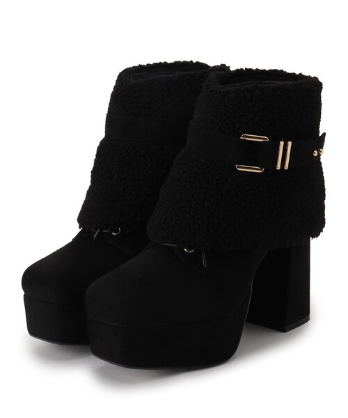 ESPERANZA（エスペランサ）の「【ラク盛り／ショートブーツ】リピーター続出／脚長美脚 チェンジアップ3WAYボアショートブーツ（ブーツ・レディース・ブラウン系1/ブラック系/ホワイト・S/M/L/LL）」の18枚目の写真