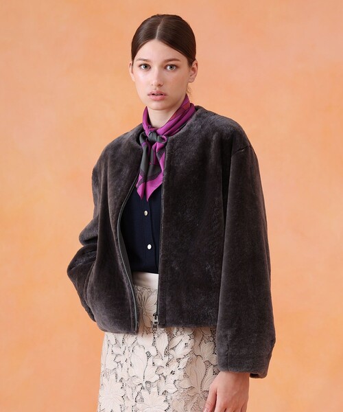 ANAYI（アナイ）の「ホースパネルプリントスカーフ（バンダナ/スカーフ・レディース・パープル系その他・FREE）」の4枚目の写真