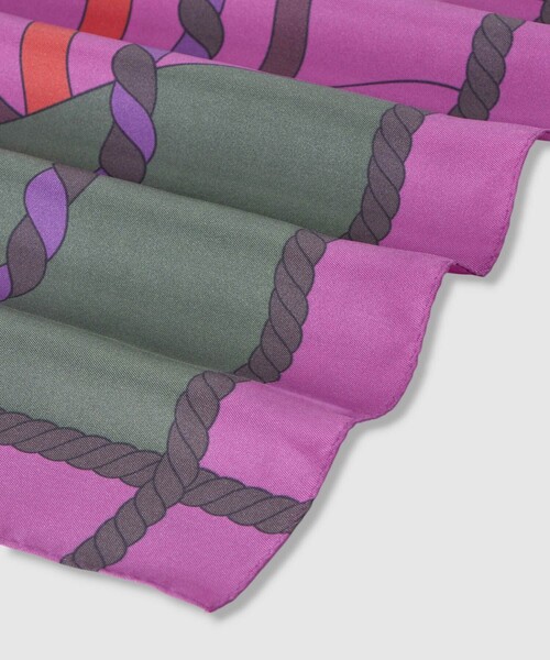 ANAYI（アナイ）の「ホースパネルプリントスカーフ（バンダナ/スカーフ・レディース・パープル系その他・FREE）」の5枚目の写真