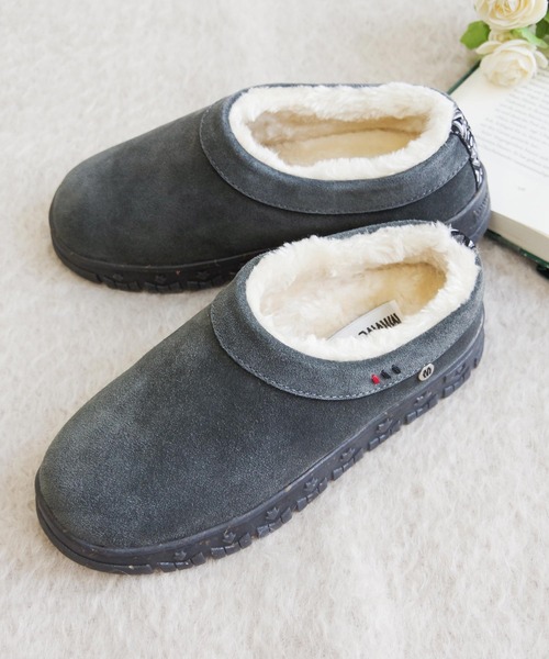 Minnetonka（ミネトンカ）の「MINNETONKA（ミネトンカ） / ボアスリッポン NEVA（スニーカー・レディース・チャコールグレー/タン/ブラック/ストーン・6/7/9/8）」の16枚目の写真