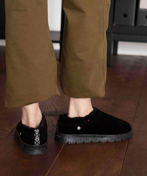 Minnetonka（ミネトンカ）の「MINNETONKA（ミネトンカ） / ボアスリッポン NEVA（スニーカー・レディース・チャコールグレー/タン/ブラック/ストーン・6/7/9/8）」の21枚目の写真