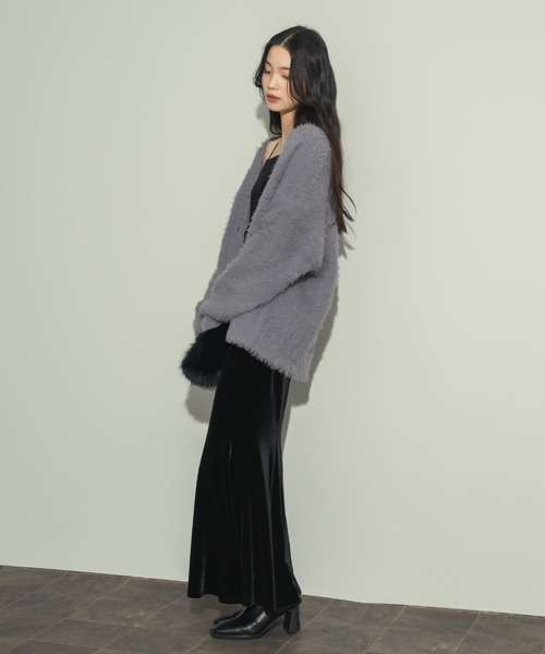 NEUNA（ヌナ）の「ベロアマーメイドスカート（スカート・レディース・ブラック/ブラウン・FREE）」の11枚目の写真