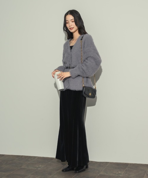 NEUNA（ヌナ）の「ベロアマーメイドスカート（スカート・レディース・ブラック/ブラウン・FREE）」の17枚目の写真