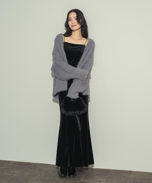 NEUNA（ヌナ）の「ベロアマーメイドスカート（スカート・レディース・ブラック/ブラウン・FREE）」の15枚目の写真