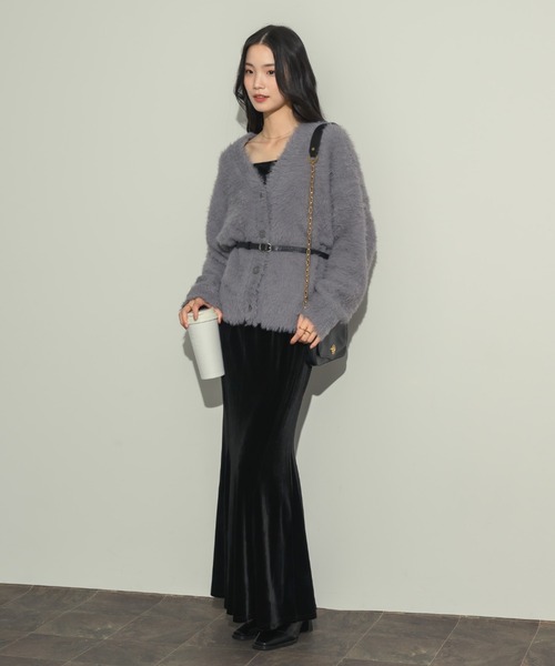 NEUNA（ヌナ）の「ベロアマーメイドスカート（スカート・レディース・ブラック/ブラウン・FREE）」の18枚目の写真