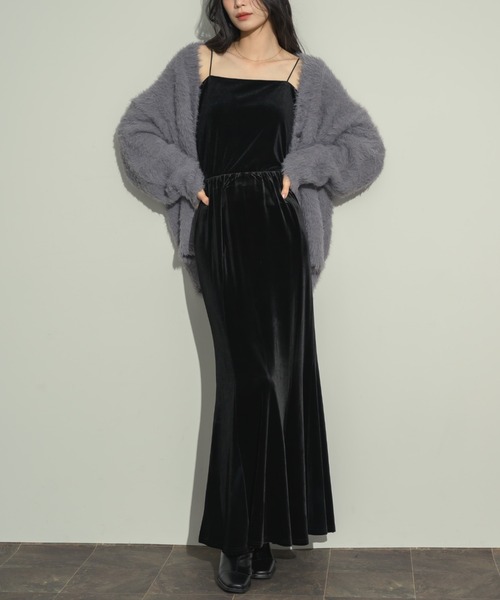 NEUNA（ヌナ）の「ベロアマーメイドスカート（スカート・レディース・ブラック/ブラウン・FREE）」の20枚目の写真