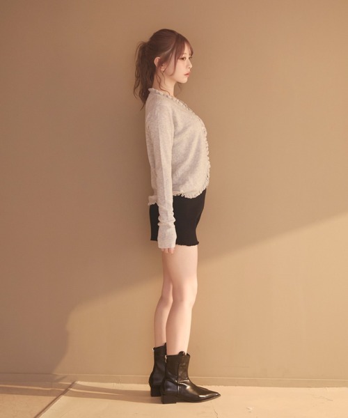 TITTY&CO.（ティティーアンドコー）の「リブニットパンツ（その他パンツ・レディース・ブラック/ホワイト・FREE）」の11枚目の写真