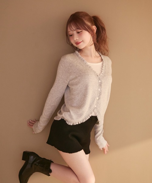 TITTY&CO.（ティティーアンドコー）の「リブニットパンツ（その他パンツ・レディース・ブラック/ホワイト・FREE）」の8枚目の写真